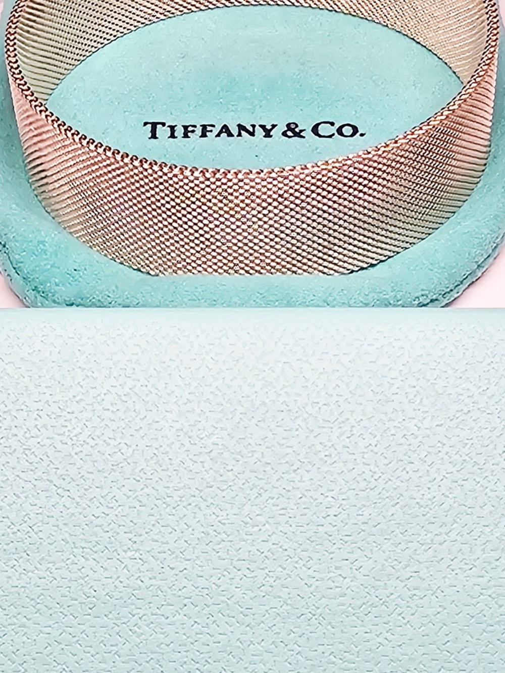 Tiffany & Co. Silver Mesh Bangle with Tiffany Blue Pouch - Picture 4 of 4